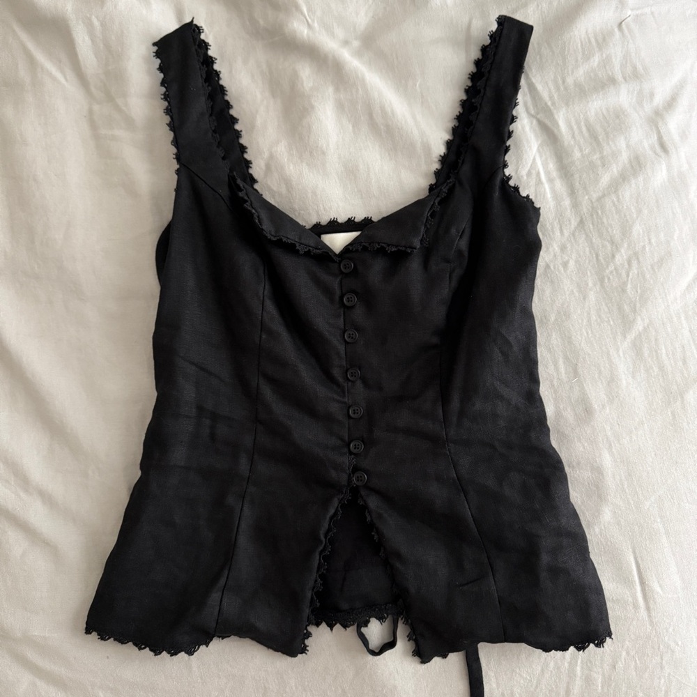 Viola Linen Top by Reformation